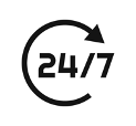 Disponibilité 24/24heures et 7/7Jours